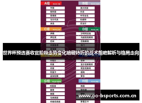 世界杯预选赛收官阶段走势变化暗藏转折的战术前瞻解析与格局走向 世界杯预选赛收官阶段走势变化暗藏转折的战术前瞻解析与格局走向